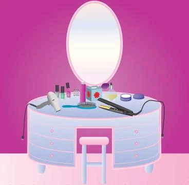 Dressing Table Illustrazione stock