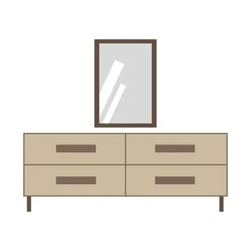 Dressing table illustration Stock Illustration
