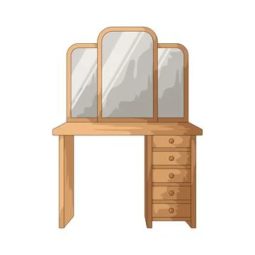 Dressing table illustration Stock Illustration