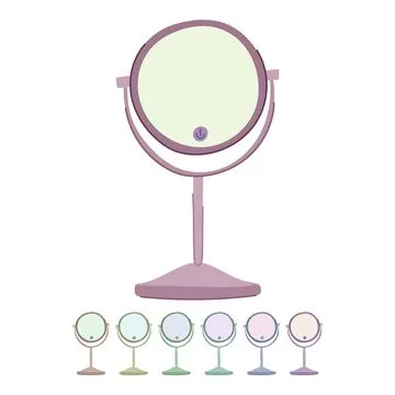 Dressing table mirror vector cartoon graphic Stock Illustration