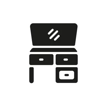 Dressing table vector design templates simple and modern Stock Illustration