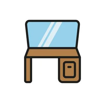 Dressing table vector design templates simple and modern Stock Illustration