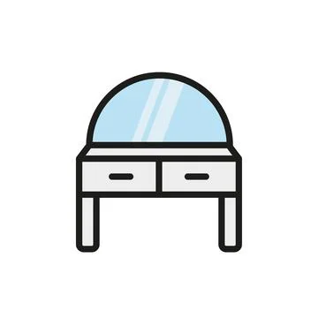 Dressing table vector design templates simple and modern Stock Illustration