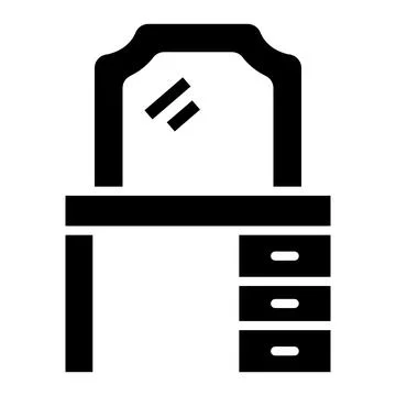 Dressing table Vector Icon Design Illustration Stock Illustration