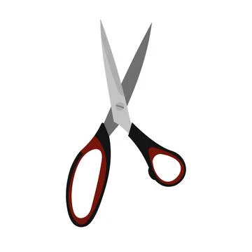 Dressmake shear flat icon Stock Illustration