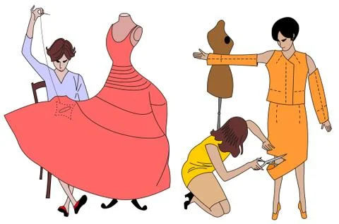 Dressmaker Illustrazione stock