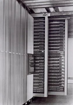 Drevik Beach, 1965. Code selector station. Copyright: xpiemagsx teckn03042... Stock Photos