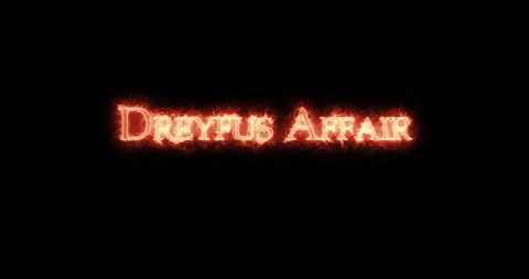 Dreyfus Affair in Fire. Loop Stock Footage 329555982
