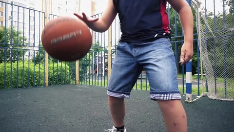 Dribbling and hitting Stock Footage 77122272