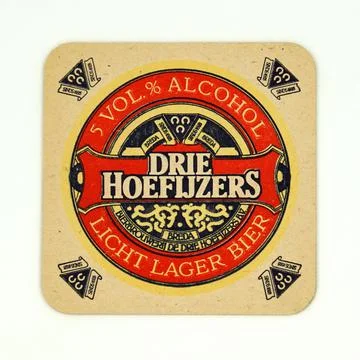 Drie Hoefijzers beer mat Stock Photos