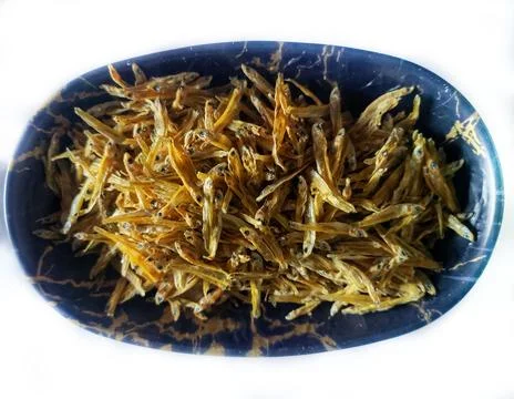 Dried anchovie Stock Photos