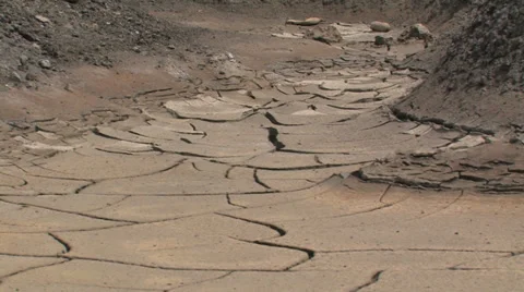 Dried and cracked soil. Stock Footage 35993008