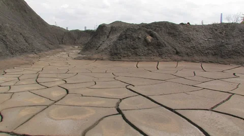 Dried and cracked soil. Stock Footage 35994873