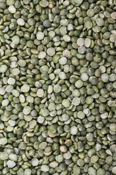 Dried and split green peas Stock Photos