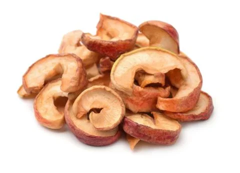 Dried apple chips Stock Photos