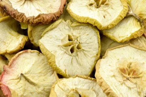 Dried apple slices Stock Photos