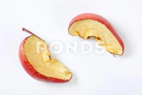 Dried apple wedges Stock Photos