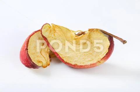 Dried apple wedges Stock Photos