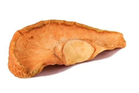 The Dried Apple on the white background Stock Photos