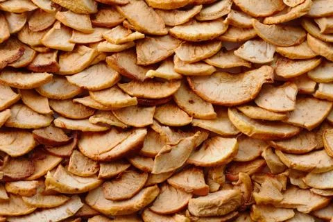 Dried Apples Background Foto stock