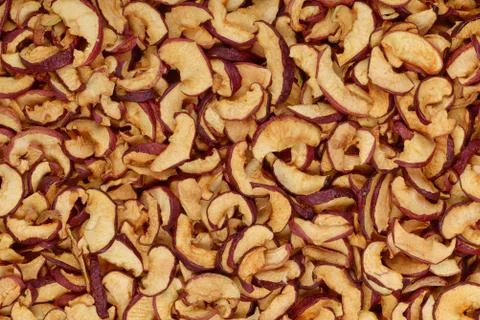 Dried apples background Stock Photos