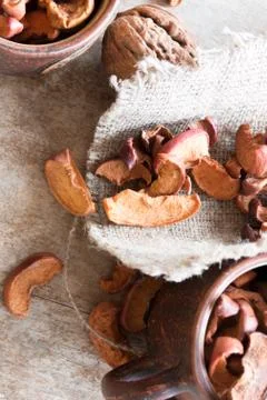 Dried apples Stock Photos