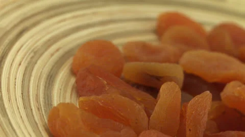 Dried apricots 1 Stock Footage 23265482