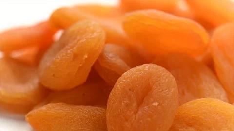 Dried apricots background close-up. Apricot fruits. Ripe Organic Apricots fruit  Video stock 331052285
