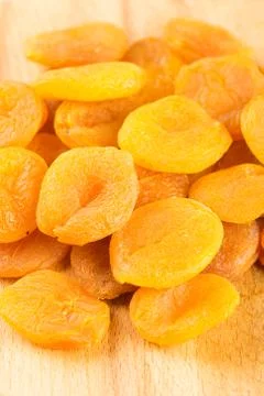 Dried apricots background Foto stock