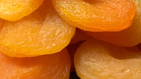 Dried Apricots. Close up. Stock Footage 99559700