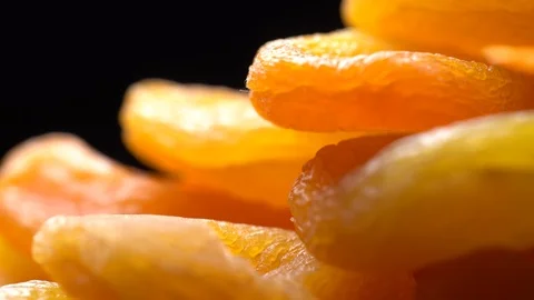 Dried Apricots. Close up. Stock Footage 99559708