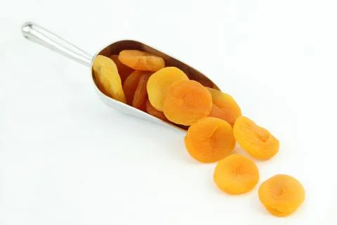 Dried apricots isolated Stock Photos