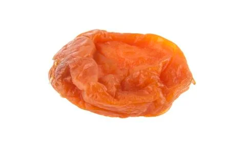 Dried apricots isolated on white background Stock Photos