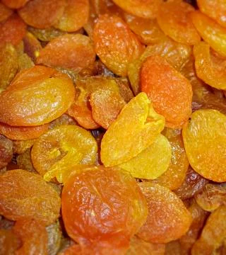 Dried apricots Stock Photos