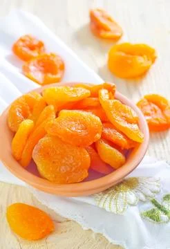 Dried apricots Stock Photos