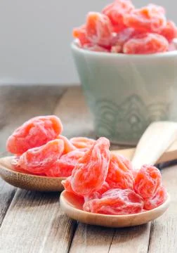 Dried apricots Stock Photos