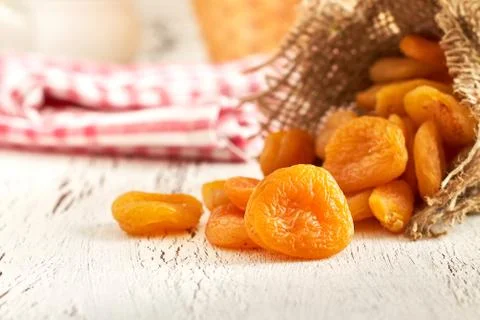Dried apricots Stock Photos