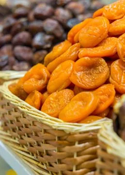 Dried apricots Stock Photos