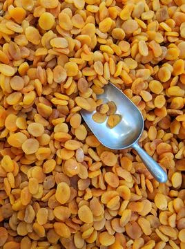 Dried Apricots in a zero waste store Stock Photos
