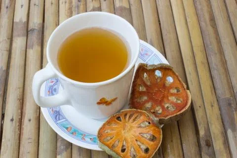 Dried bael juice Stock Photos