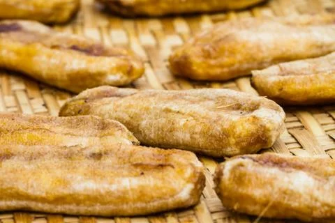 Dried bananas Stock Photos