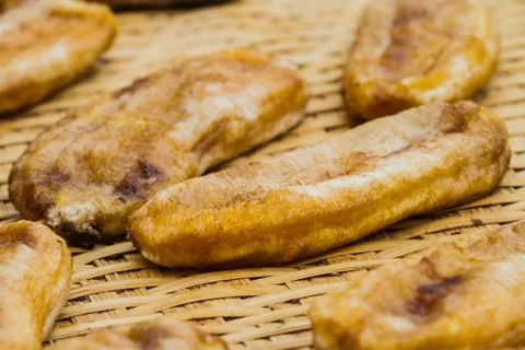 Dried bananas Stock Photos