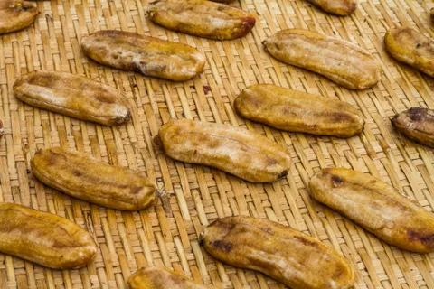 Dried bananas Stock Photos