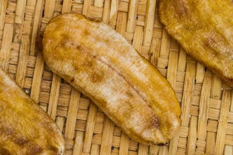 Dried bananas Stock Photos