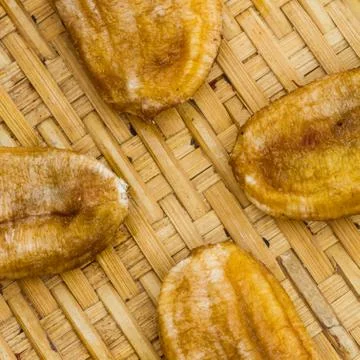 Dried bananas Stock Photos