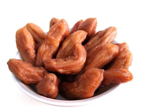 Dried bananas 스톡 사진