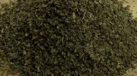 Dried basil Stock Footage 19390781