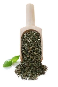 Dried Basil Foto stock