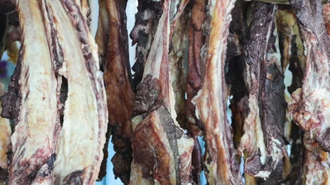 Dried beef Stock Footage 130355239