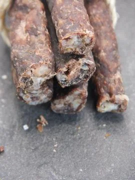 Dried beef sausage Stock Photos